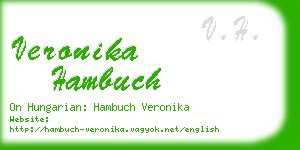 veronika hambuch business card